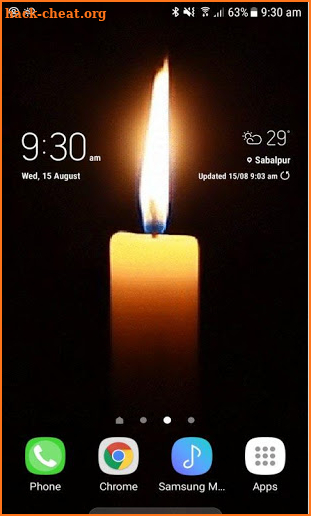 Bright Candle Live Wallpaper screenshot