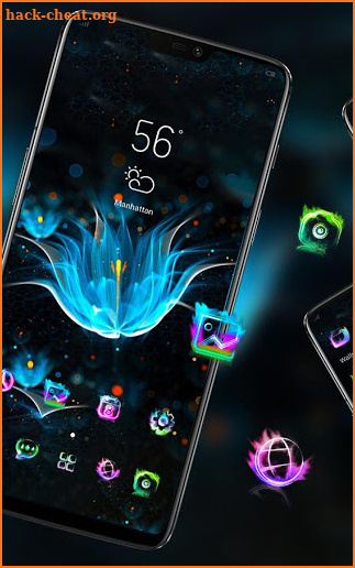 Bright flower theme Magical Beautiful Colors screenshot