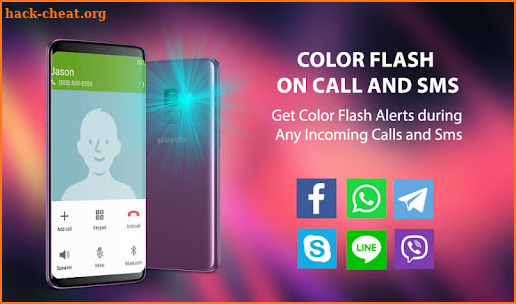 Brightest Color Flashlight: Flash Alert, LED light screenshot