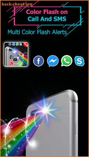 Brightest Color Flashlight: Flash Alert, LED light screenshot