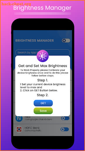 Brightness Manager : Brightness administer per app screenshot