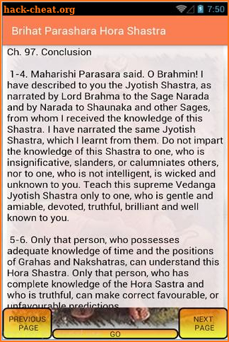 Brihat Parashara Hora Shastra Book App screenshot