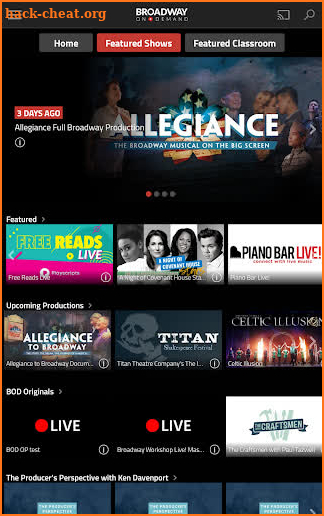 Broadway On Demand screenshot