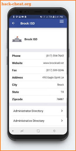 Brock ISD screenshot