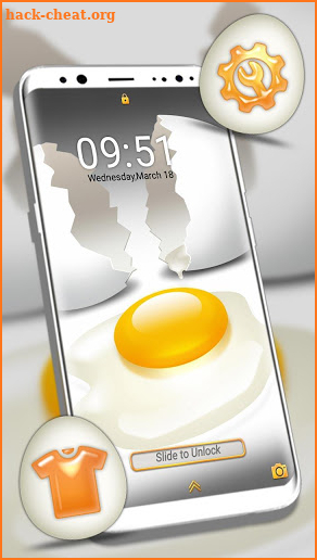 Broken Egg Launcher Theme screenshot