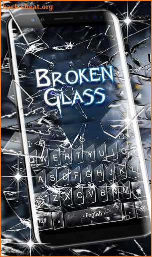 Broken Glass Keyboard Theme screenshot