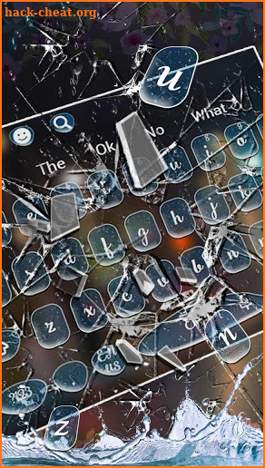 Broken Glass Rain Keyboard screenshot