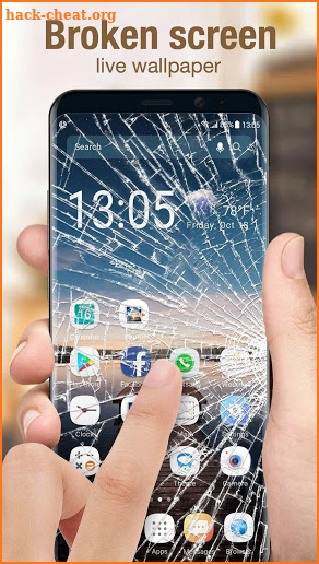 Broken Screen Live Wallpaper for Free screenshot