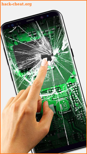 Broken Screen Live Wallpaper for Joking screenshot