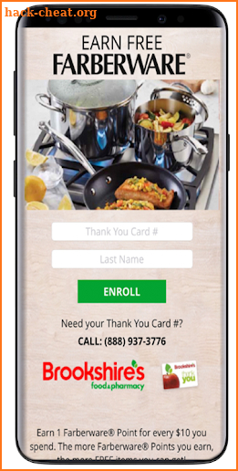 Brookshire's Farberware Points screenshot