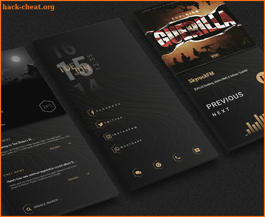 Brown klwp screenshot