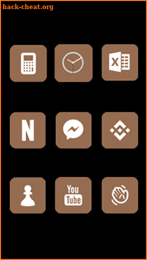 Brown Minimal Icon Pack screenshot