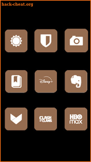 Brown Minimal Icon Pack screenshot