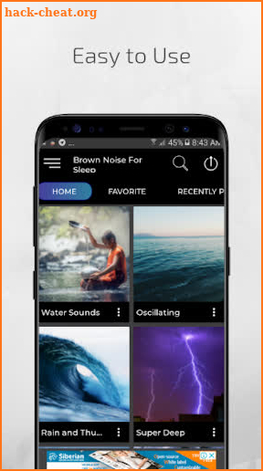 Brown Noise for Sleep Brown Noise App screenshot