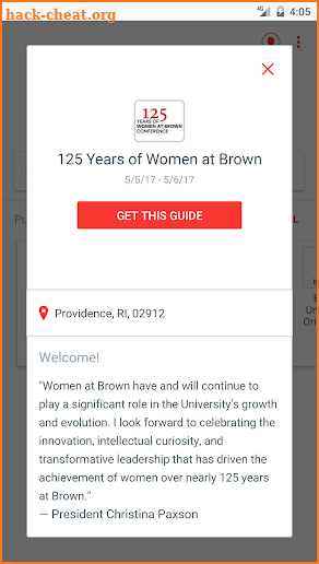 Brown University Guides screenshot