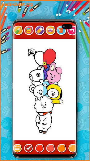 BT21 Coloring Book BTS screenshot