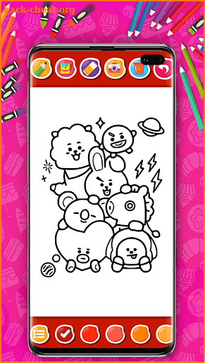 BT21 Coloring Book BTS screenshot