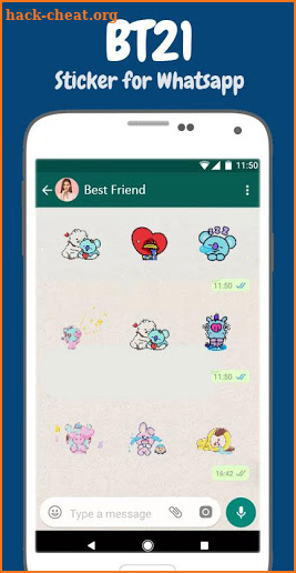 BT21 Sticker for WastickerApps screenshot