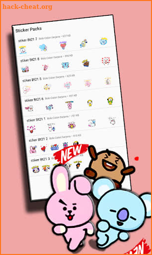 BT21 Sticker WhatsApp - KPOP Stickers Fans screenshot