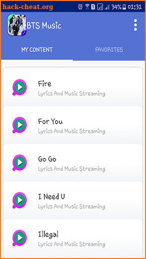 BTS - All Songs And Lyric 2018 screenshot