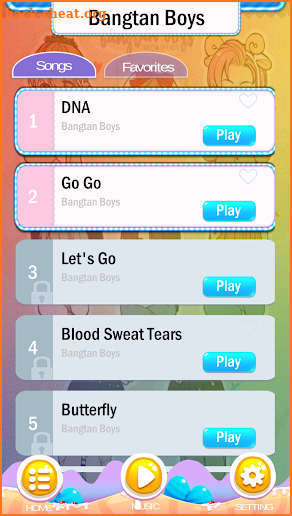 BTS Chibi Piano Tiles screenshot