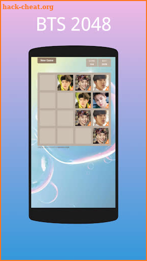 BTS Game 2048 screenshot