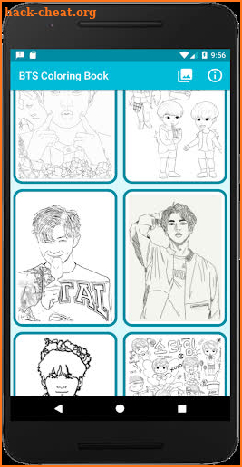 BTS K-Pop Coloring Books screenshot