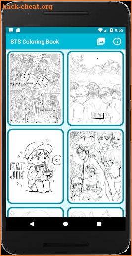 BTS K-Pop Coloring Books screenshot