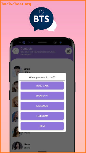 BTS Messenger - Blackpink Chat Simulator, BTS Love screenshot