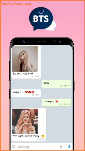 BTS Messenger - Blackpink Chat Simulator, BTS Love screenshot