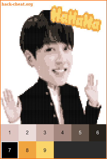 BTS Oppa Coloring In 8bit Pixel screenshot