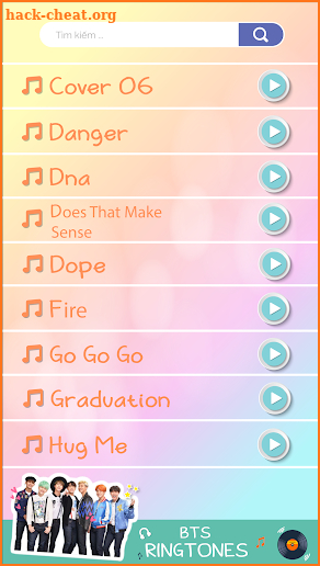 BTS Ringtones Hot For Army screenshot