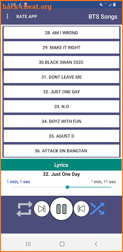 BTS Songs Offline Kpop + Lyrics screenshot