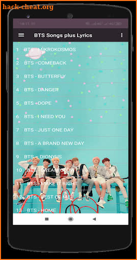 BTS Songs Plus Lyrics - Offline screenshot