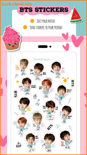 BTS Stickers & Photo Editor For Army screenshot