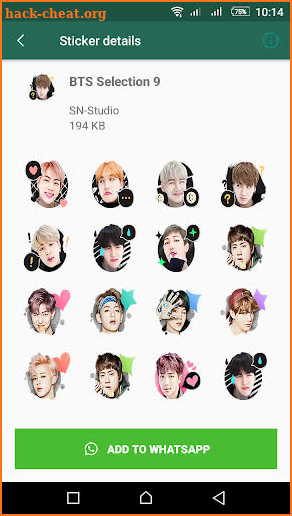 BTS Stickers for Whatsapp screenshot