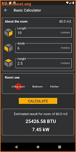 BTU Calculator - AC and Heating screenshot