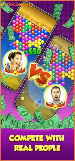 Bubble-Cash Real Money ayudar screenshot