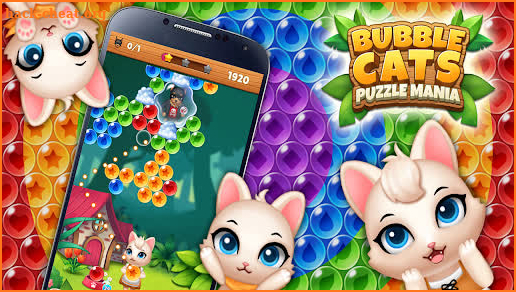 Bubble Cats Puzzle POP Mania screenshot