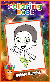 Bubble Guppies Coloring book Drawing Game screenshot