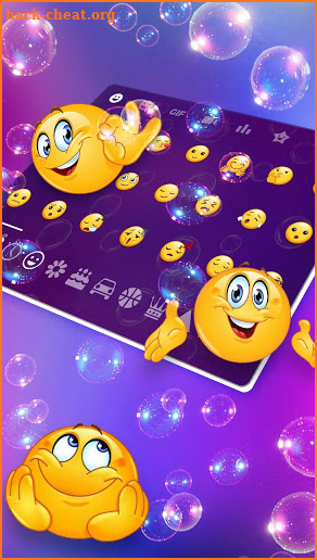 Bubble Keyboard theme screenshot