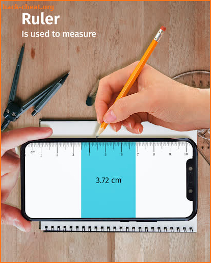 Bubble Level Meter - Ruler & Digital Compass screenshot