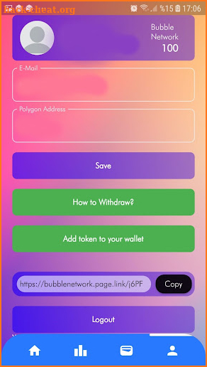 Bubble Network Airdrop screenshot