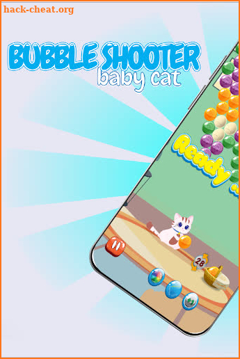 Bubble Shooter baby cat screenshot