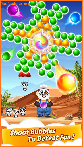 Bubble Shooter Cooking Panda screenshot