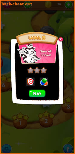 Bubble Shooter: Raccoon Baby Survival Rush screenshot