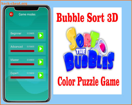 Bubble Sort 3D - Color Puzzle Game screenshot