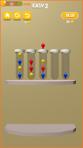 Bubble Sort 3D:Color Puzzle screenshot