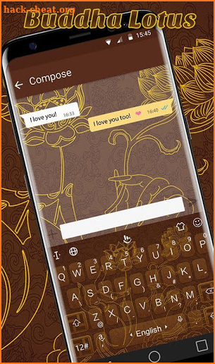 Buddha Lotus Keyboard Theme screenshot