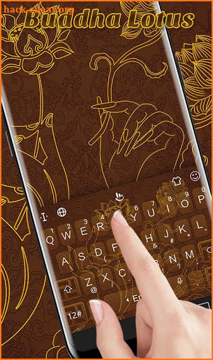 Buddha Lotus Keyboard Theme screenshot